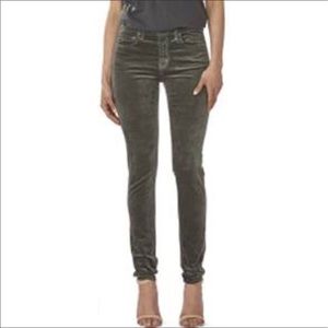 Principle green velvet skinny pant size 30